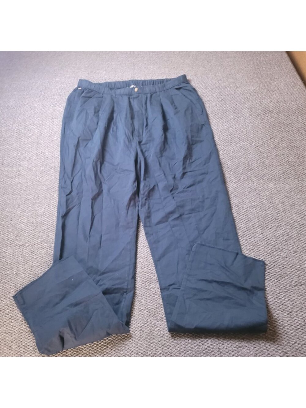 KingSize Pants Mens XL (36-38) x38L Big Tall Khaki Elastic LL Chino y2K Blue